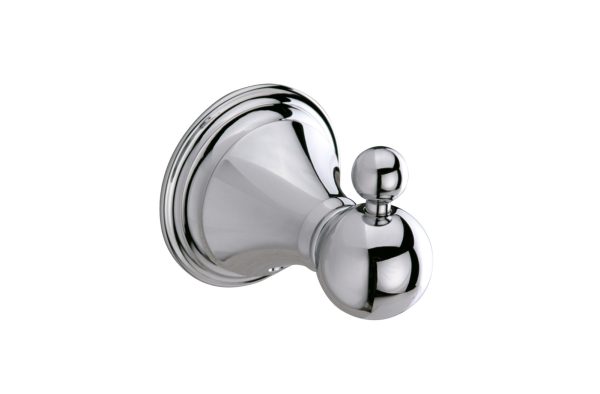 Sonia Genoa Wall or Door Mounted Bathroom Robe Hook 107391