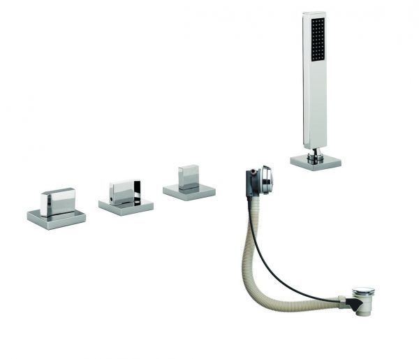 JTP Plus Leo 5 Hole Bath Shower Mix+Hose+Exofil 475277A7