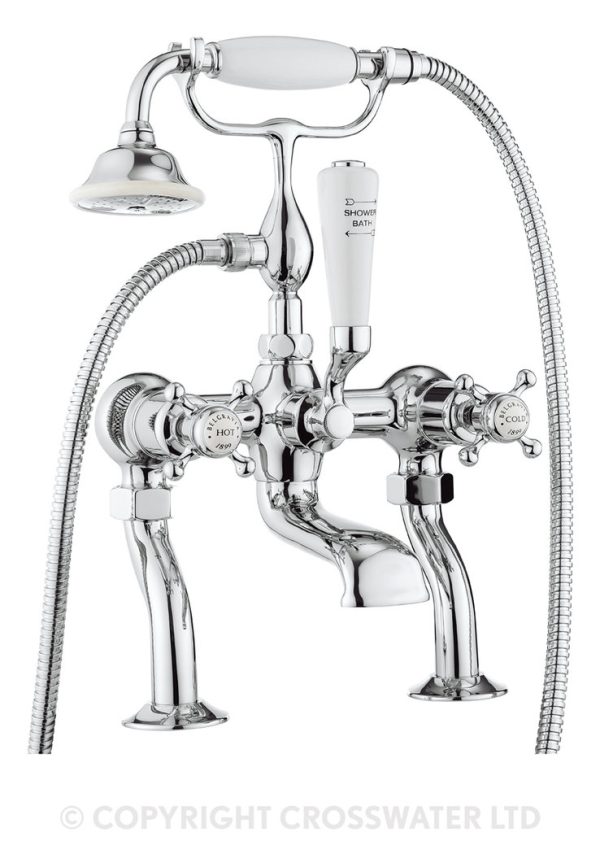 Crosswater Belgravia Crosshead bath shower mixer BL422DC