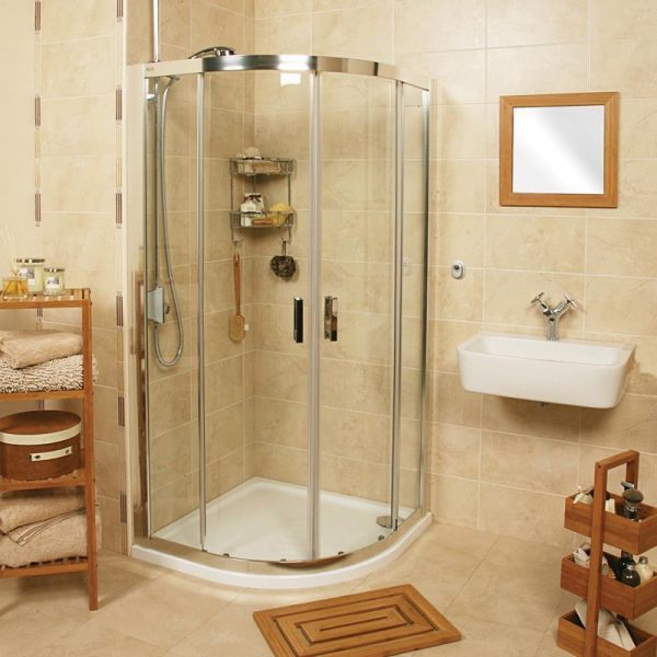 Roman Embrace 800 x 800 Two Door Offset Quadrant EQ813S