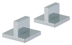 Vado Geo pair of modern panel valves deck mounted