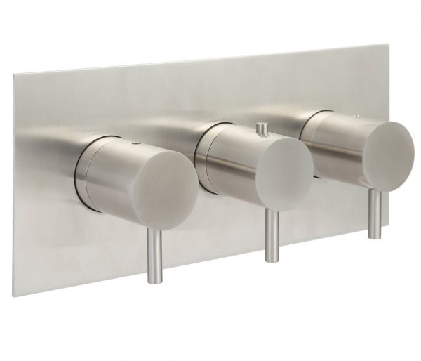 JTP Plus Inox IX693A Stainless Steel 2 Outlet 3 Handles