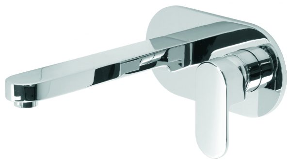 Vado Life 2 Hole Wall 200mm Spout Basin Mixer Tap