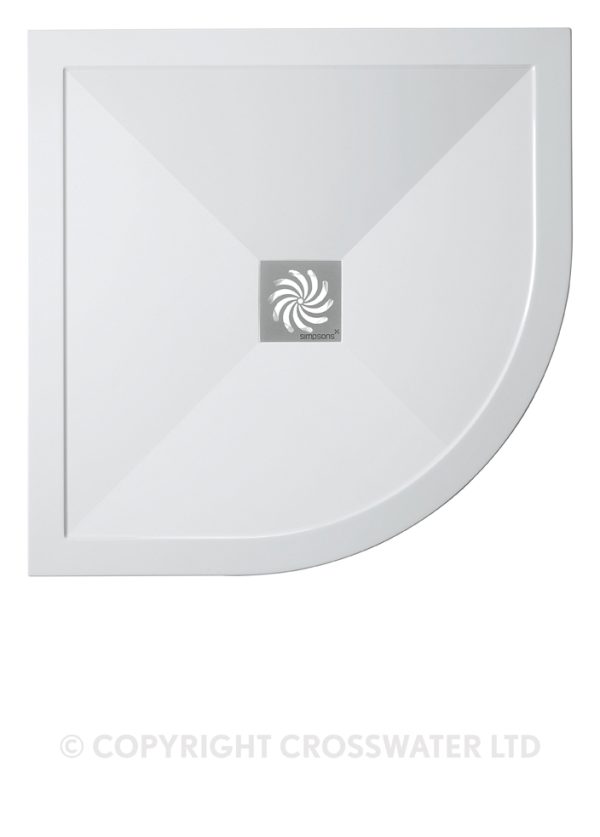 Crosswater Quad Shower Tray 900 25mm SL000Q900