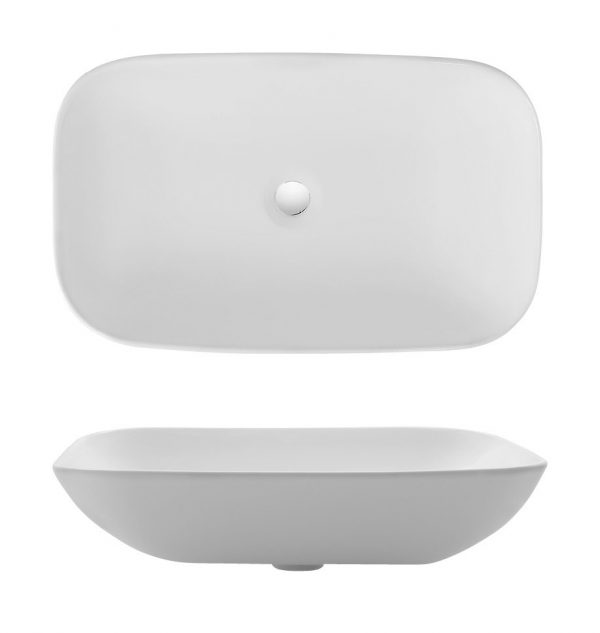 Bauhaus Serene Long Countertop Basin CT0234UCW-0