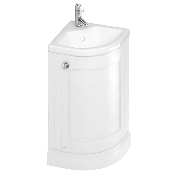 Burlington Cloakroom Freestanding Corner Unit With Quattrocast Basin