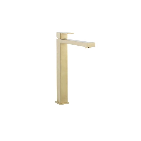 Crosswater Verge Brushed Brass Tall Basin Mixer (VR112DNF)