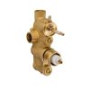 Crosswater 3 Way Diverter Valve Body With Chrome Collar (WLBP2500RC+)