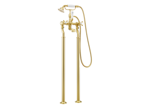 JTP Grosvenor Brushed Brass Bath Shower Mixer